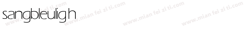 sangbleu light字体转换